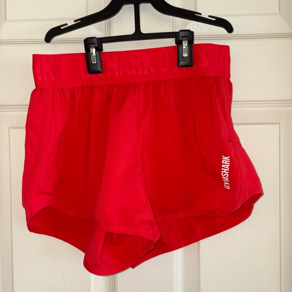 Gymshark Women's Vibrant Red Athletic Shorts